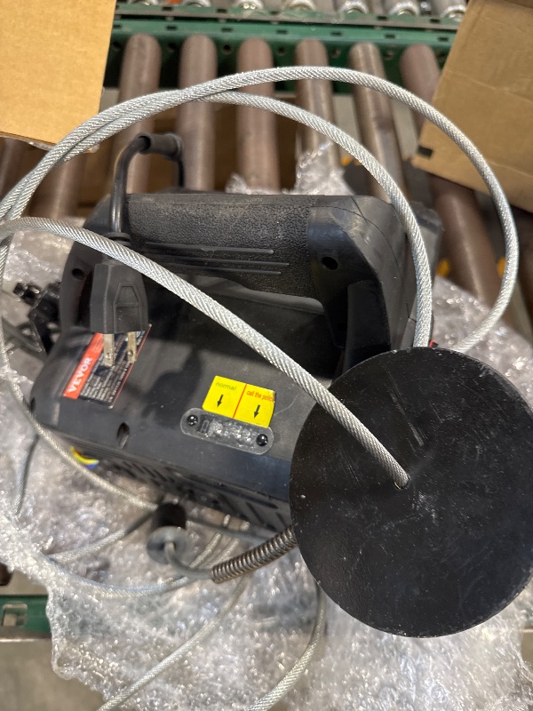 Photo 1 of VEVOR 2-in-1 Electric Hoist Winch, 1100 lbs Capacity, 1500W Portable Power Winch Crane, 22.9 ft Lifting Height, 13 ft/min with Wireless Remote Control, for Garage, Warehouse, Factory Lifting Towing
