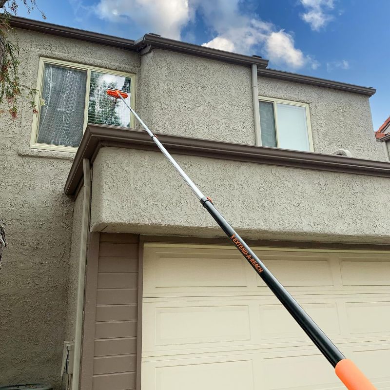Photo 1 of 5-24 ft Long Telescoping Extension Pole // Multi-Purpose Extendable Pole with Universal Twist-on Metal Tip // Lightweight and Sturdy // Best Telescopic Pole for Painting, Dusting and Window Cleaning
