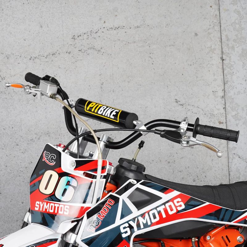 Photo 1 of Universal  Dirt Bike Handlebars, Upgraded Pit Bike Handlebar with Foam Pad for Motocross CRF YZF KXF KLX RMZ DRZ Pit Dirt Bike ATV Quad - Black
