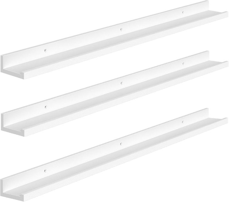 Photo 1 of HOOBRO Floating Shelves Wall Shelf Set of 3, 35.4 Inches Hanging Shelf White WT90BJ01