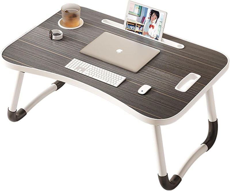 Photo 1 of Foldable Laptop Table Portable Foldable Bed Table Lap Desk Tray Laptop Stand for Working Writing Drawing Eating