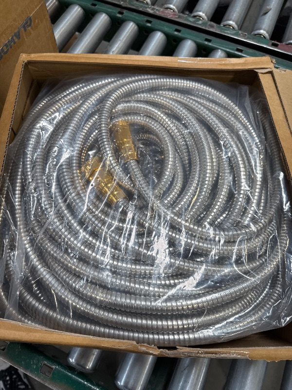Photo 1 of Metal Garden Hose 200 FT - Stainless Steel Garden Hose Leak-Proof with Layer Latex Core - 2025 Version/New Patented,Lightweight,Durable, Less-Kink Flexible Metal Water Hoses
