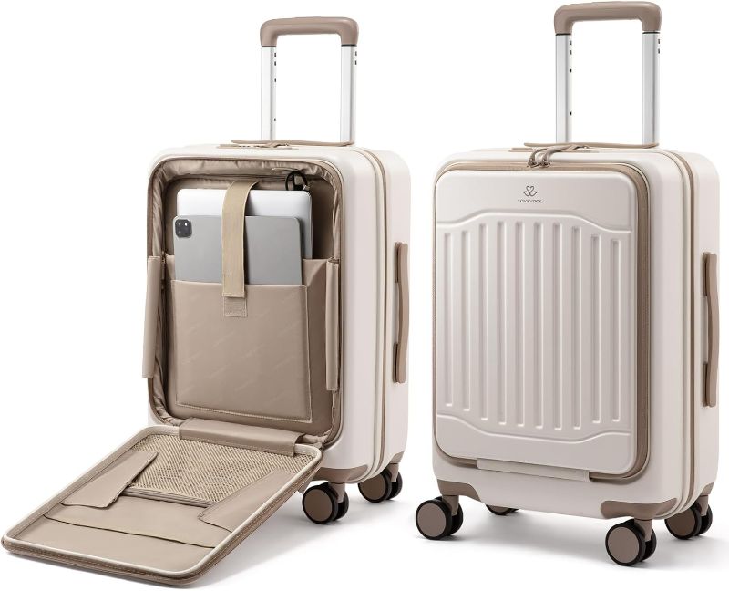 Photo 1 of LOVEVOOK Carry on Luggage, PC Hard Shell Suitcases with wheels,