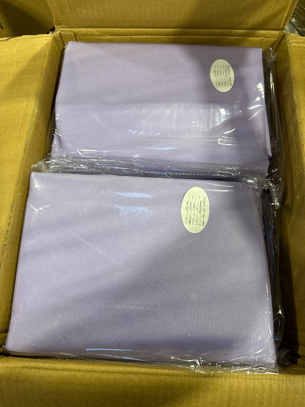 Photo 1 of fani 8 Pack Polyester Round Tablecloth 120 Inch Lavender Circular Table Cloth, Stain and Wrinkle Resistant Washable Round Table Cover for Wedding Party Kitchen Dining Table Buffet Parties Camping
