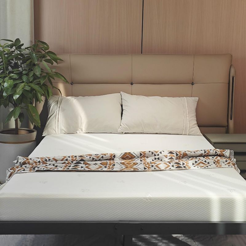 Photo 1 of 6 Inch Twin Mattress with Cooling Gel Memory Foam, Twin Size Mattress in a Box, Fiberglass Free, No Odor, Breathable, Twin Hybrid Mattress, Pressure Relief, CertiPUR-US
