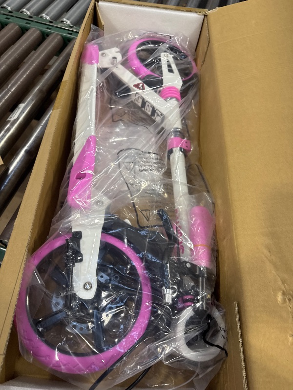 Photo 1 of MEE GOO Scooter with Disc Brake & Dual Shock Absorbers,200mm PU Wheels ABEC-7 Bearings,Foldable Scooter for Teen&Adult,Non-Slip Deck,Kick Scooter
