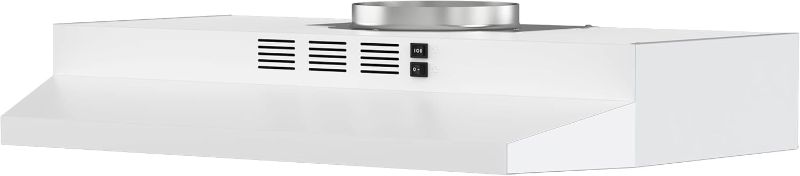 Photo 1 of FIREGAS Range Hood 30 inch Under Cabinet Range Hood with 2 Speed Exhaust Fan,Ducted/Ductless Convertible,Rocker Button Control,300 CFM, White Vent Hood Aluminum Filter Included
