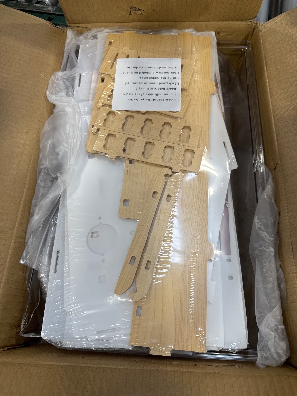 Photo 1 of 8 in 1 Acrylic Hamster Cage with All Accessories,2-Layer Hamster House with Full Transparent Viewing,Top Open Mouse Cage for Pet Mice,Hamster Habitat for Dwarf Hamster,Gerbils;18.5"x11.8"x14.6"