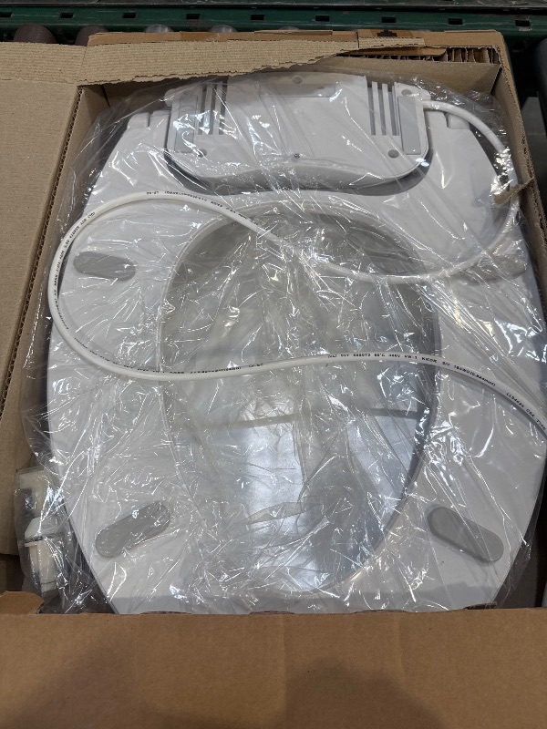 Photo 1 of Brondell L60-EW LumaWarm Heated Nightlight Elongated Toilet Seat, White