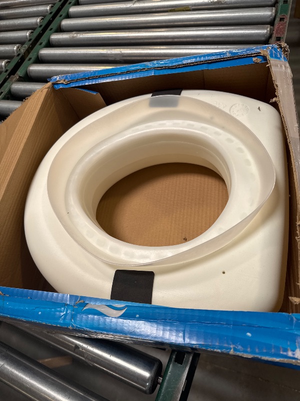 Photo 1 of AquaSense 770-610 4 Inch Portable Raised Toilet Seat Riser, Elevated Toilet Seat for Seniors