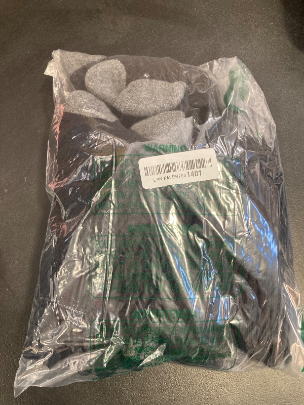 Photo 1 of Amazon Essentials Men's Cotton Crew Socks - Comfortable, Durable, Half-Cushioned, 10 Pairs, Black, 13-15