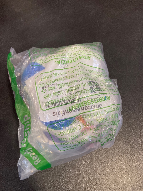 Photo 1 of Amazon Essentials Unisex Toddlers' Cotton Low Cut Cushioned Sock, 14 Pairs, White, 4-5T