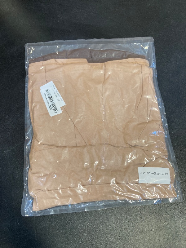 Photo 1 of DREAM BUS 2 Pack Girl Pleated Skirts Built in Shorts Little Kid Tennis Skorts Toddler Girl Athletic Flowy Skorts Skirts Khaki/Dark Brown SIZE 150