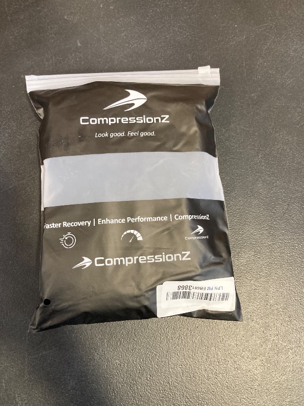 Photo 1 of CompressionZ Compression Leggings for Women High Waisted Performance Tummy Control Gym, Pilates, Travel, Yoga, Workout Pants Black LARGE 