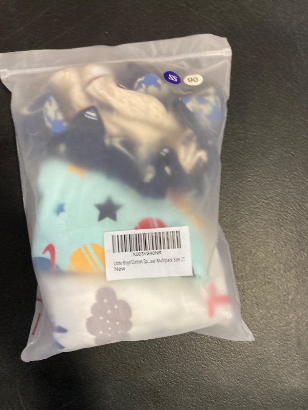 Photo 1 of 3 PACK Little Boys'Cotton Space, Aircraft, Space, Armored Vehicles Boxer Brief Soft Underwear Multipack Size 2T SIZE 90