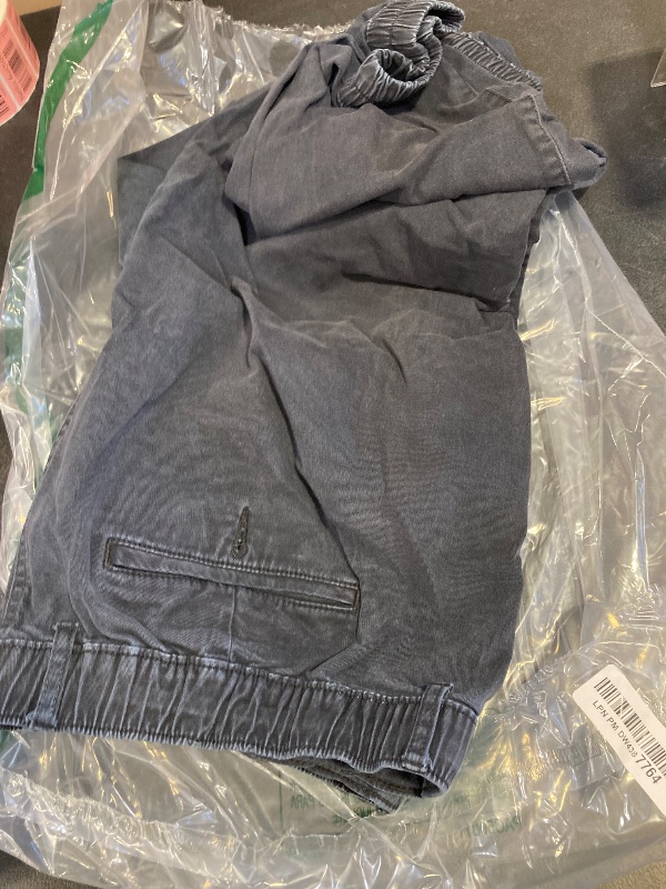 Photo 1 of Amazon Essentials Men's Straight-Fit Chino Jogger Pant, Black, X-Large