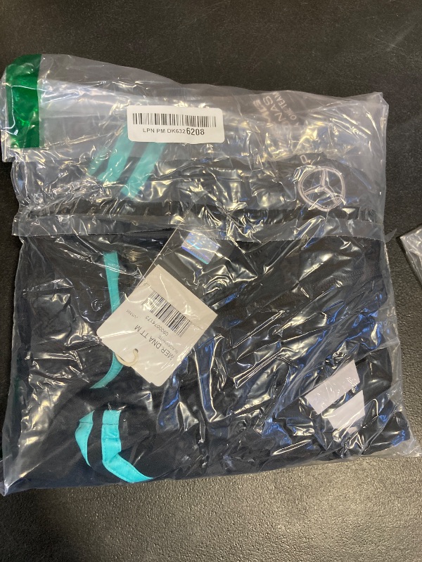 Photo 1 of adidas Men's Mercedes-AMG Petronas Formula One Team Track Top, Black/White LARGE