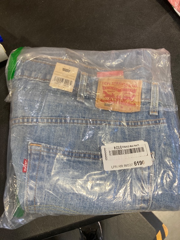 Photo 1 of Levi's Men's 550 Relaxed Fit Jeans (Also Available in Big & Tall), Clif-Stretch, 44W x 30L