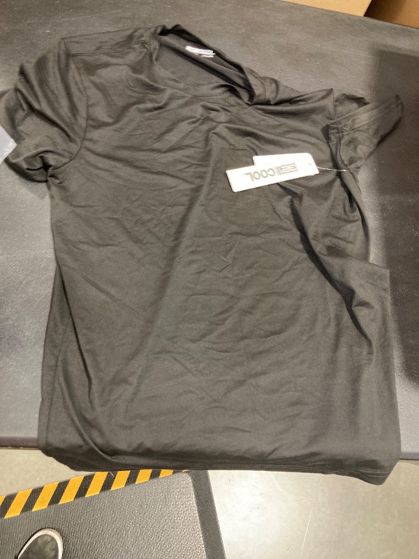 Photo 1 of 32 Degrees Mens Cool Quick Dry Active Basic Crew T-Shirt, Black, Large