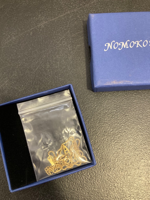 Photo 1 of NOMOKOS Initial Necklaces for Women - Personalized Initial A Necklace Initial Letter Necklace Dainty Gold Necklaces Personalized Gold Jewelry Gifts for Women