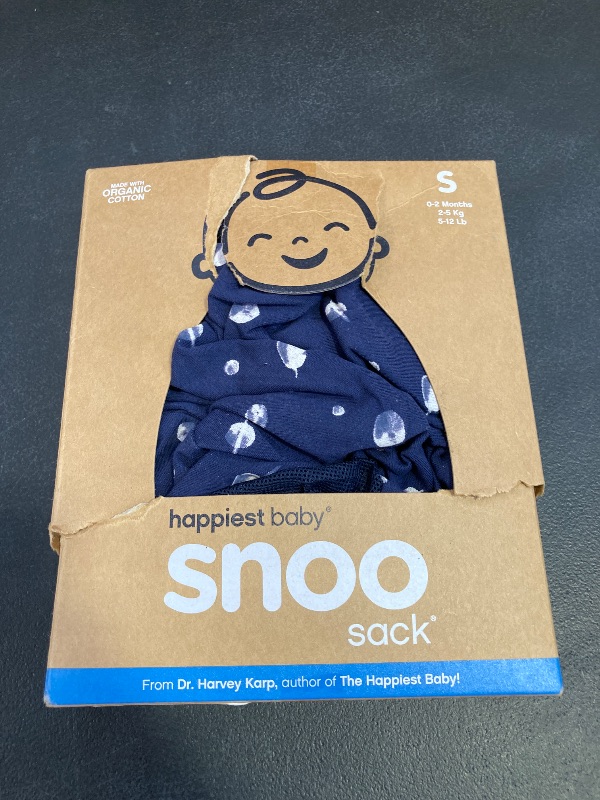 Photo 1 of Happiest Baby SNOO Sleep Sack - 100% Organic Cotton Baby Swaddle Blanket - Doctor Designed Promotes Healthy Hip Development (Midnight Planets, Small)