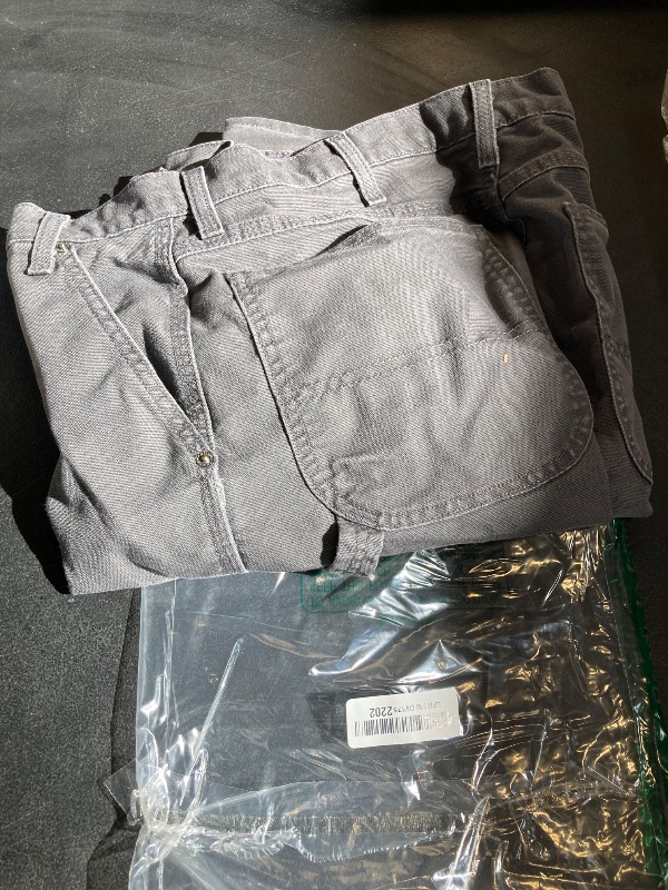 Photo 1 of Dickies Mens Tough Max Duck Carpenter Pants, Stonewashed Slate, 36W x 32L US