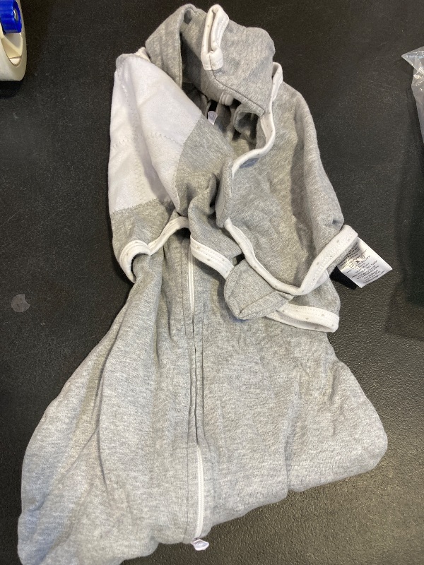Photo 1 of BSTOPPT 100% Cotton Newborn Sleep Sack Swaddle,0-3 Months,3-Way Adjustable Wearable Blanket,TOG 0.5?1 Pack (Grey & White)