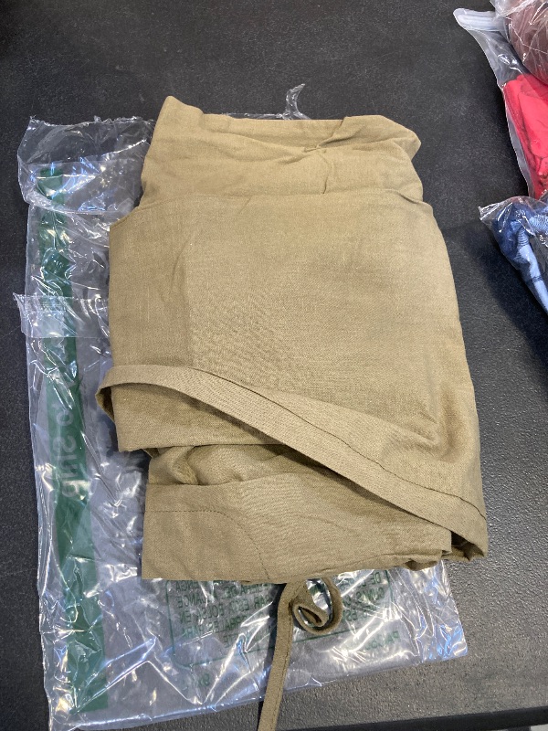 Photo 1 of Karlywindow Mens Linen Pants Casual Loose Lightweight Drawstring Elastic Waist Summer Yoga Beach Trousers SIZE MEDIUM 