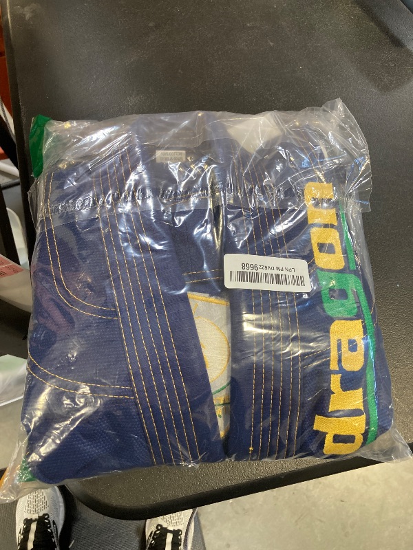 Photo 1 of Dragon Brazilian Jiu Jitsu Gi for Kids – Ultra-Light, Preshrunk Youth Grappling Uniform with Free Belt & Bag (Navy, M00)