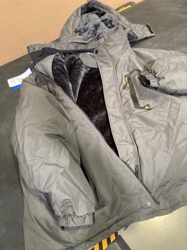 Photo 1 of XXL-MAOYSSEN Men's Ski Jacket Warm Winter Snow Coat Waterproof Mountain Windbreaker Snowboarding Jacket Hooded for Hiking Traval