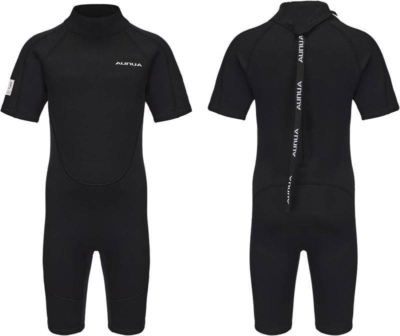 Photo 1 of Kids Wetsuit for Youth Boys Girls, 3/2mm Full Wetsuit & 3mm Shorty Wetsuit for Swimming, Surfing SIZE 10
