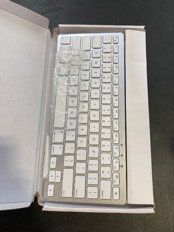 Photo 1 of OMOTON Wired Keyboard for Mac with Dual Interface, Comfortable Typing Angle & Stable Connection, Compatible with MacBook, iMac, Mac Mini, PC-White