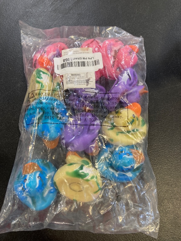 Photo 1 of Rhode Island Novelty 2 Inch Camouflage Rubber Duckies, One Dozen Assorted