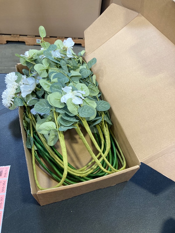 Photo 1 of MISSPIN Artificial Flowers with Greenery Stems Faux Plants Indoor Branches for Tall Vase Ultra-Realistic, 14 Pcs Wedding Centerpieces, Home Decor & DIY Bouquets