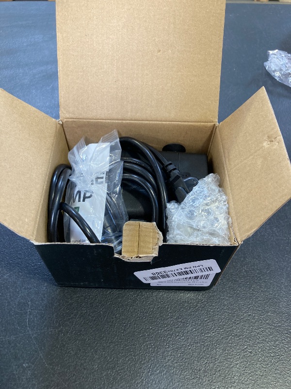 Photo 1 of GROWNEER 550GPH Submersible Pump 30W Ultra Quiet Fountain Water Pump, 2000L/H, with 7.2ft High Lift, 3 Nozzles for Aquarium, Fish Tank, Pond, Hydroponics, Statuary Black