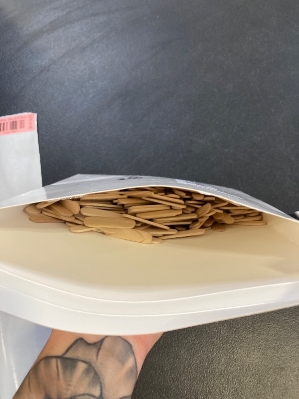 Photo 1 of Tioncy 500 Pcs Mini Sticks for Crafts 1.57 x 0.39 x 0.08 Inches Natural Ice Cream Wooden Small Sticks for Adults DIY Home Stirring Waxing Art Projects