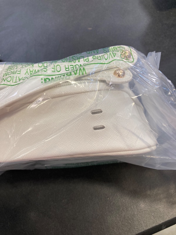 Photo 1 of Oaque Clear Cosmetic Bag Double Layer Travel Toiletry Bag White Makeup Bag Case with 4 Compartments, Transparent Travel Bag for Toiletries, Large Toiletry Bag for Women Cosmetic Case (White)