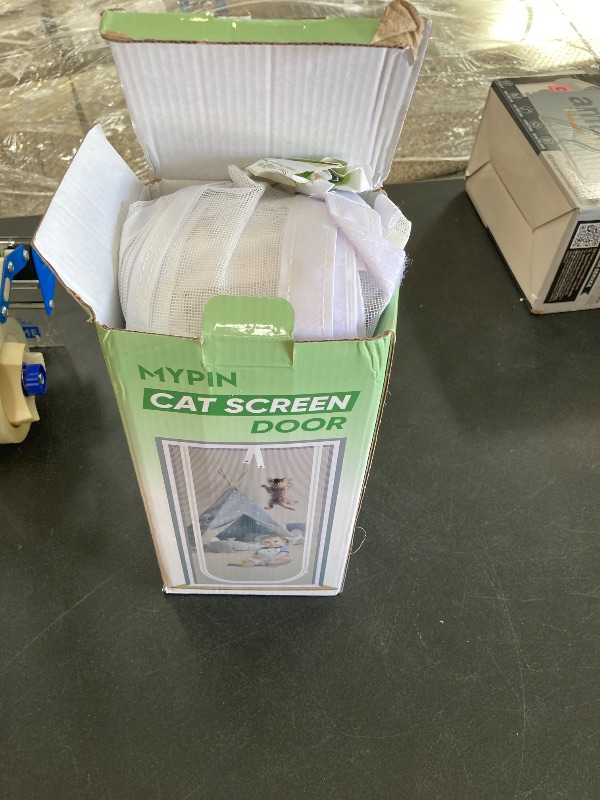 Photo 1 of Reinforced Cat Screen Door, 32”X82” Heavy Duty Pets Proof Screen Door with Bilateral Zipper, Prevent Dogs Cats Running Out from Home, Bedroom, Living Room, Kitchen Patio Door
