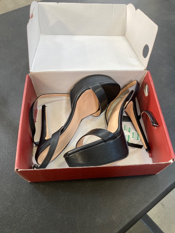 Photo 1 of MERUMOTE Women's Platform Heels Sky High Heel Sandals Party Bridal Evening Shoes Black US9