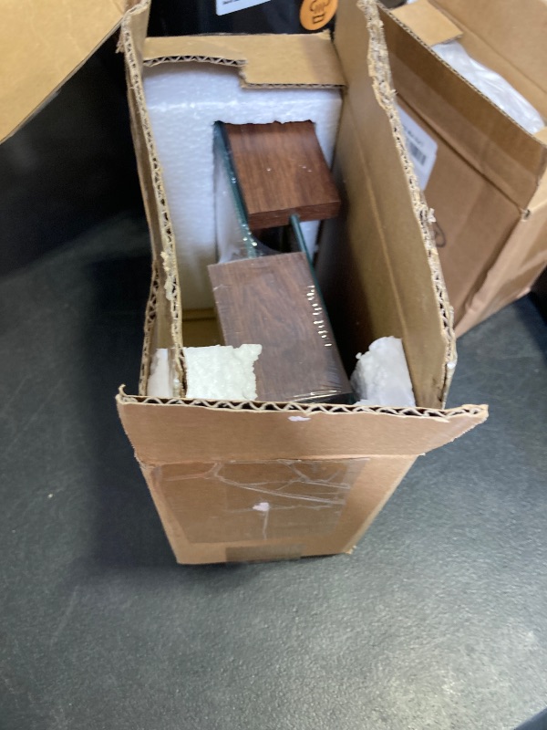Photo 1 of RLAVBL 5x7 Picture Frame Set of 2, Rustic Glass Photo Frames with Base for Tabletop Display