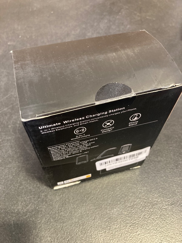 Photo 1 of Wireless Charging Station for Samsung Wireless Charger Galaxy Watch 8/7/6/5/4/3 Active 2/1 Stand Galaxy S25 Ultra/S25/S24/S23/S22/S21/Note20/10 Z Fold Flip 7 Galaxy Buds3/2 Pro/Live Multiple Devices sealed