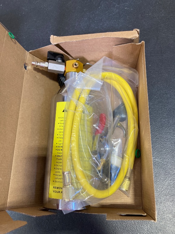 Photo 1 of LuckySlycyc AC Flush Kit,HVAC Flush Kit,AC Flush Gun,AC System Flush Kit R12 R134a R22 R404a R410a for Auto Car