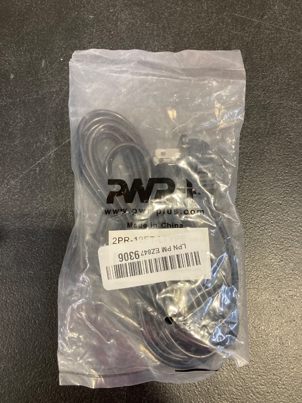 Photo 1 of Tv Power Cord 12Ft Cable for Samsung LG TCL Sony: 90 Degree Angled Apple Tv Insignia Sharp Toshiba JVC Hisense 4k 8k UHD Crystal Tizen Smart Roku Google Quantum Panasonic HDR LED QLED UL Listed