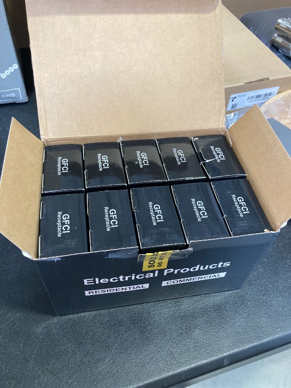 Photo 1 of ELECTECK 10 Pack GFCI Outlets 15 Amp, Outdoor Weather Resistant (WR), Self-Test GFI Receptacles with LED Indicator, Ground Fault Circuit Interrupter, Screwless Wallplate Included, UL Listed, White