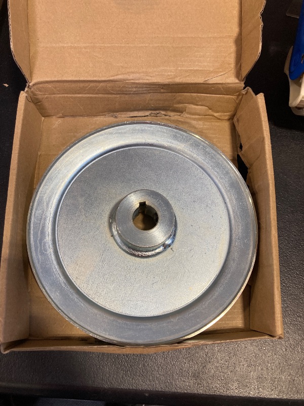 Photo 1 of Saelno AB700-3/4 Single Groove Web Sheaves,v Belt Pulley 3/4" bore 7" OD,Motor Pulley Carbon Steel for A B 5L 4L V-Belts