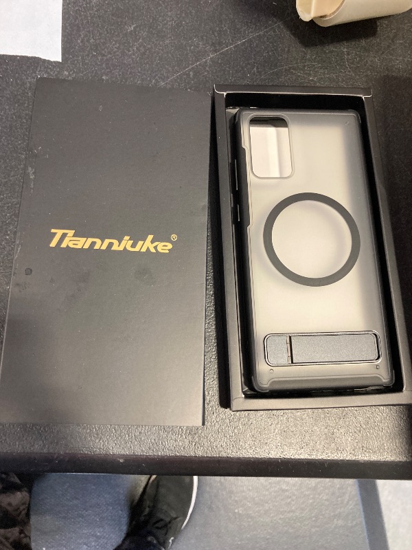 Photo 1 of TIANNIUKE Magnetic Case for Samsung Galaxy Note 20, Compatible with MagSafe,Adjustable Kickstand, Translucent Matte Anti-Fingerprint,Shockproof Protective Phone Case for Galaxy Note 20 Case