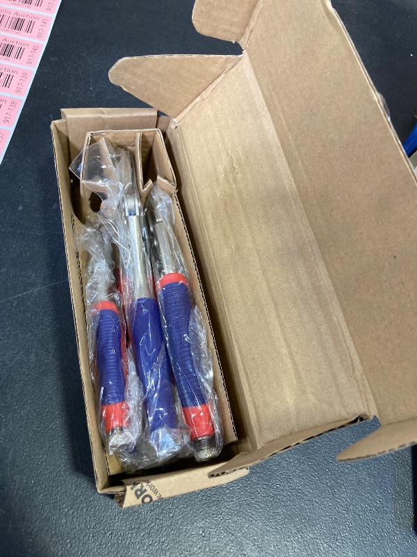 Photo 1 of Workpro 3-piece Jaw Locking Pliers (10 Inch Curved Jaw, 7 Inch Curved Jaw, 6-1/2 Inch Straight Jaw)