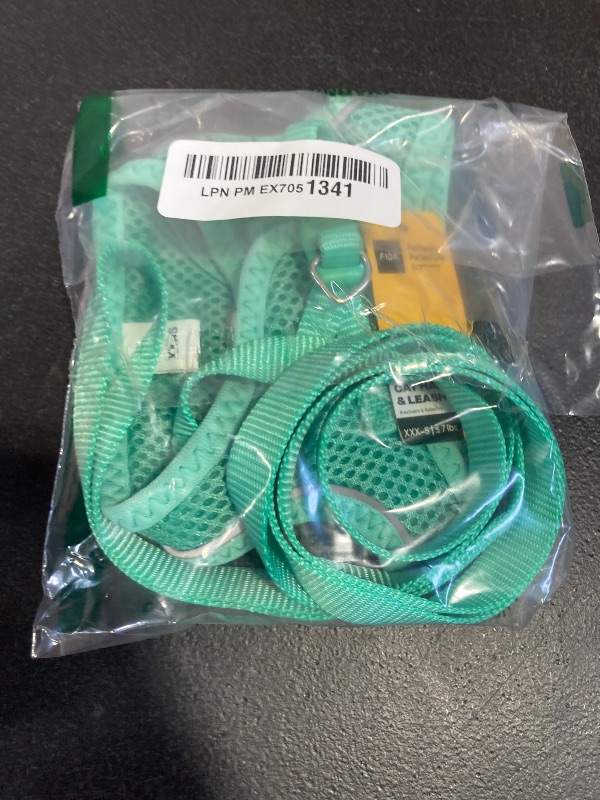 Photo 1 of Fida Cat Harness and Leash Set for Walking Kitten and Puppy, Escape Proof Kitten Harness with Breathable Lightweight Soft Mesh, Adjustable Reflective Step-in Design. (XXXS, Green)