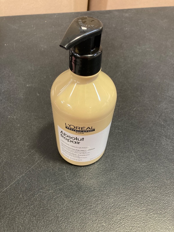 Photo 1 of L'Oréal Professionnel Paris Absolut Repair Shampoo – Nourishing Protein Shampoo For Dry, Damaged Hair, Repairs Damage and Provides Shine, 16.9 Fl Oz