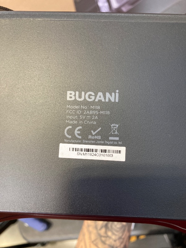 Photo 1 of BUGANI Bluetooth Speaker, 80W Powerful Portable Wireless Speakers IPX7 Waterproof Speaker, Outdoor Loud Speakers with Handle 24H Playtime, Support Microphone AUX USB Suitable for Party, Pool, Black